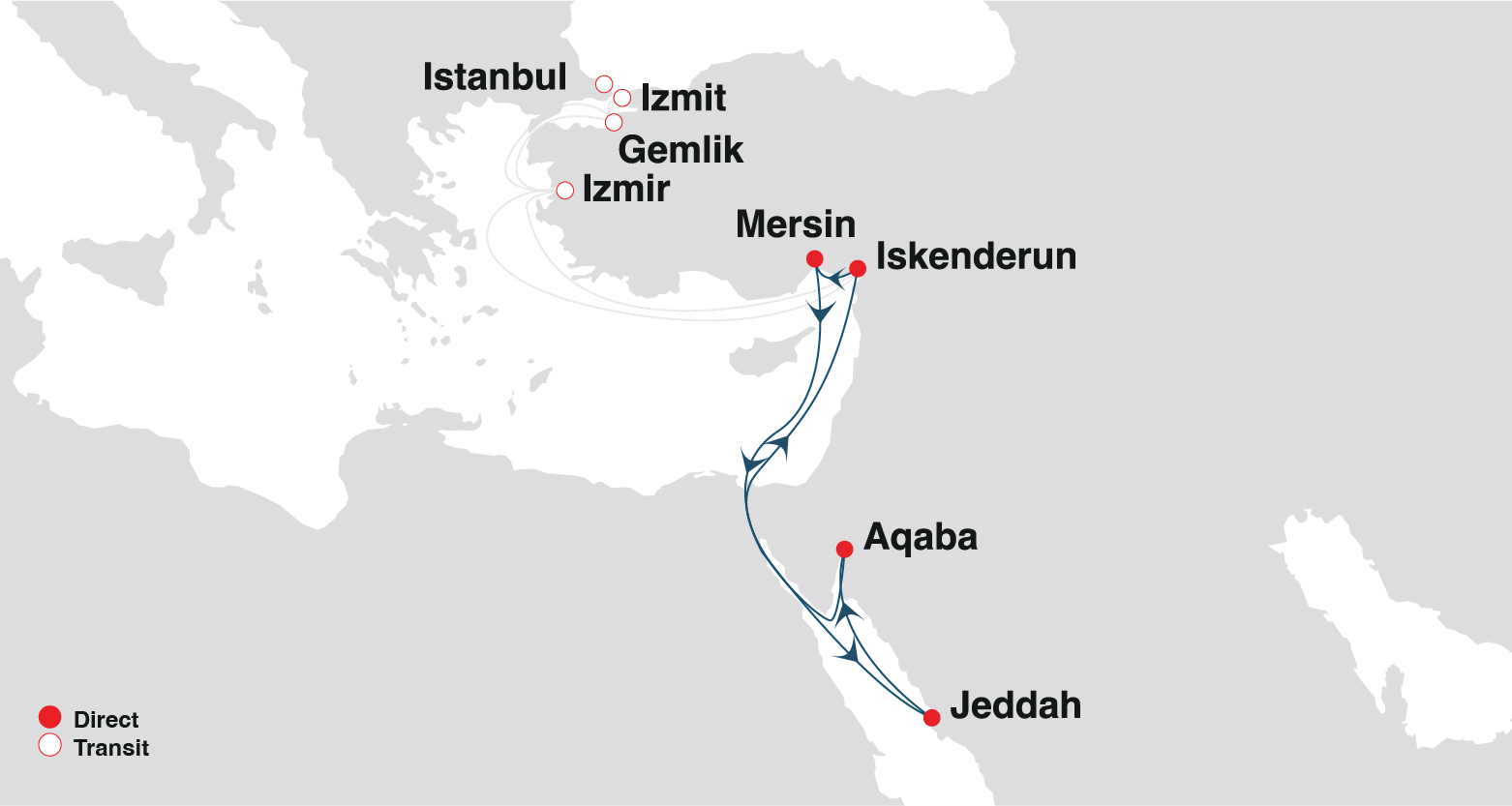 Turkon Line opened Türkiye-Red Sea Service